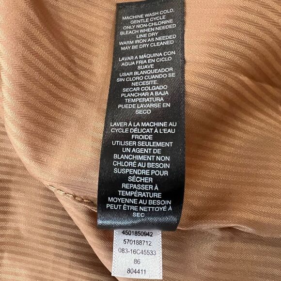 Chico's Black Label Faux-Suede Grommet Vest, Country Barn. size 1/Medium/ 8 - Picture 9 of 9